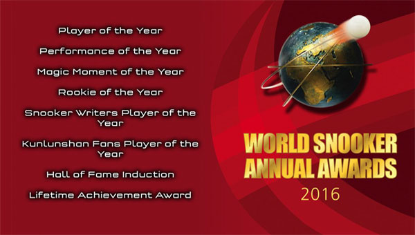 World Snooker Awards 2015-16